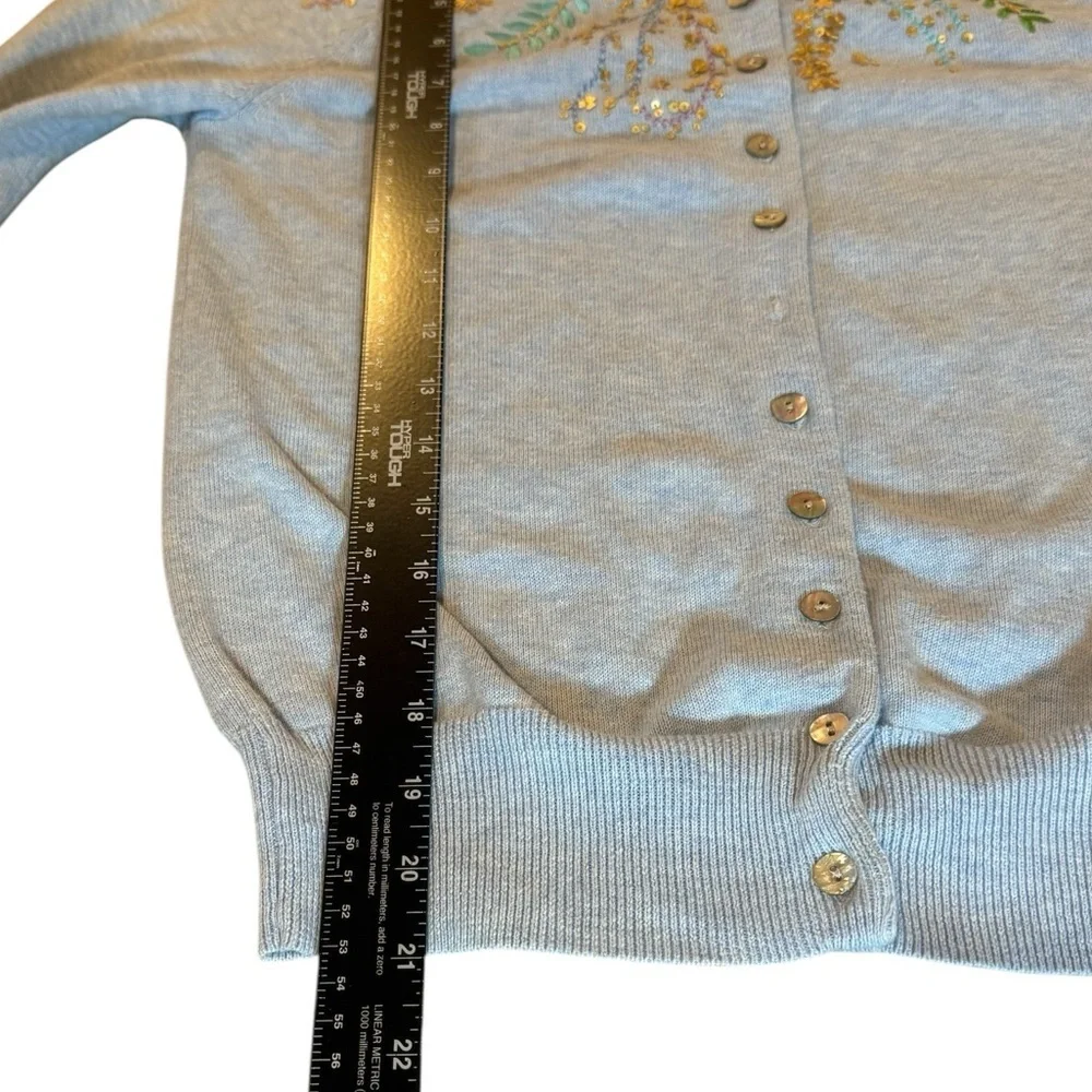 Sundance Embroidered Lt. Blue sweater, ladies’ size S‎